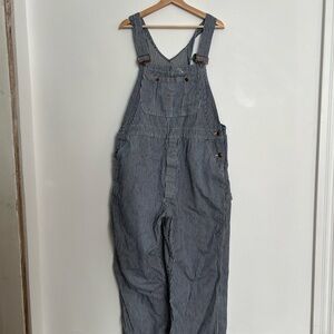 Vintage Big Mac Railroad stripe overalls